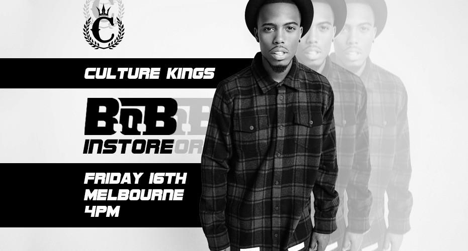 B.O.B coming to Culture Kings Melbourne