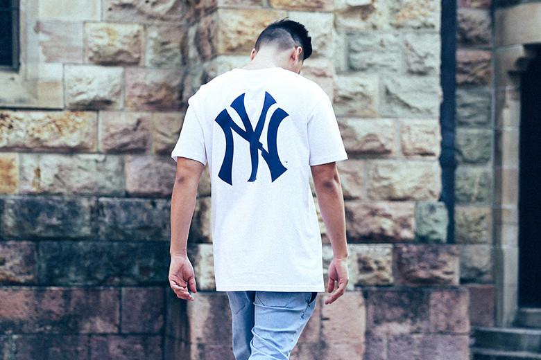 Majestic Athletic New York Yankees Remic Long Line Tee's