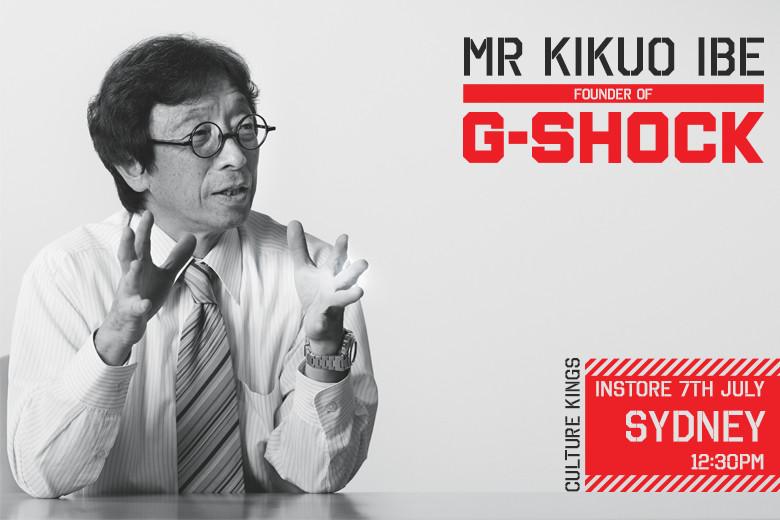 G-SHOCK’S Founding Father, MR Kikuo Ibe, To Hit Culture Kings Sydney