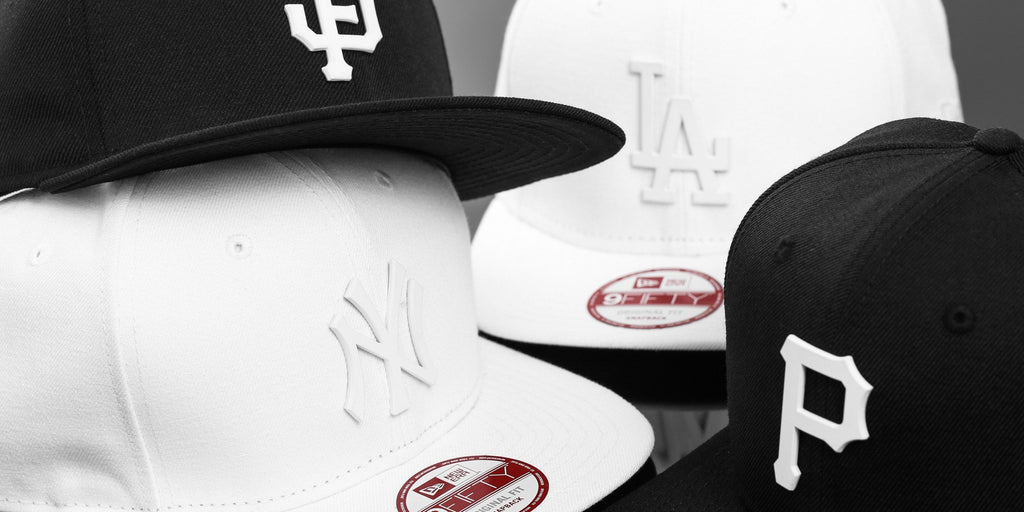 New Era Black & White Metal Badges
