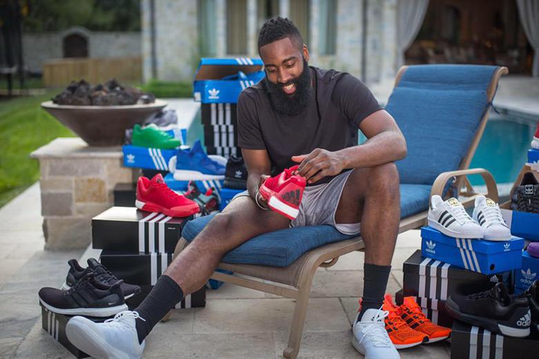 adidas Welcomes James Harden with a Truckload of Sneakers