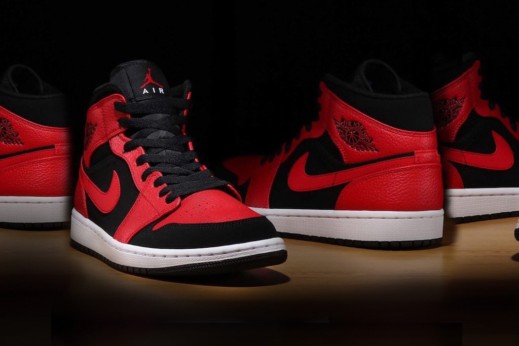 Air Jordan 1 Mids Return In "Bred"