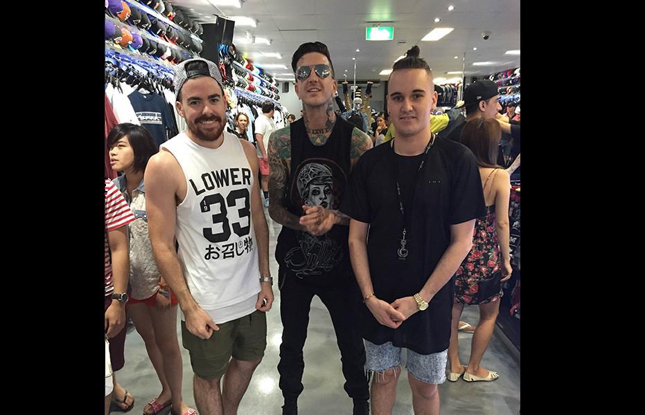 Austin Carlile from Of Mice & Men drops into Culture Kings Brisbane