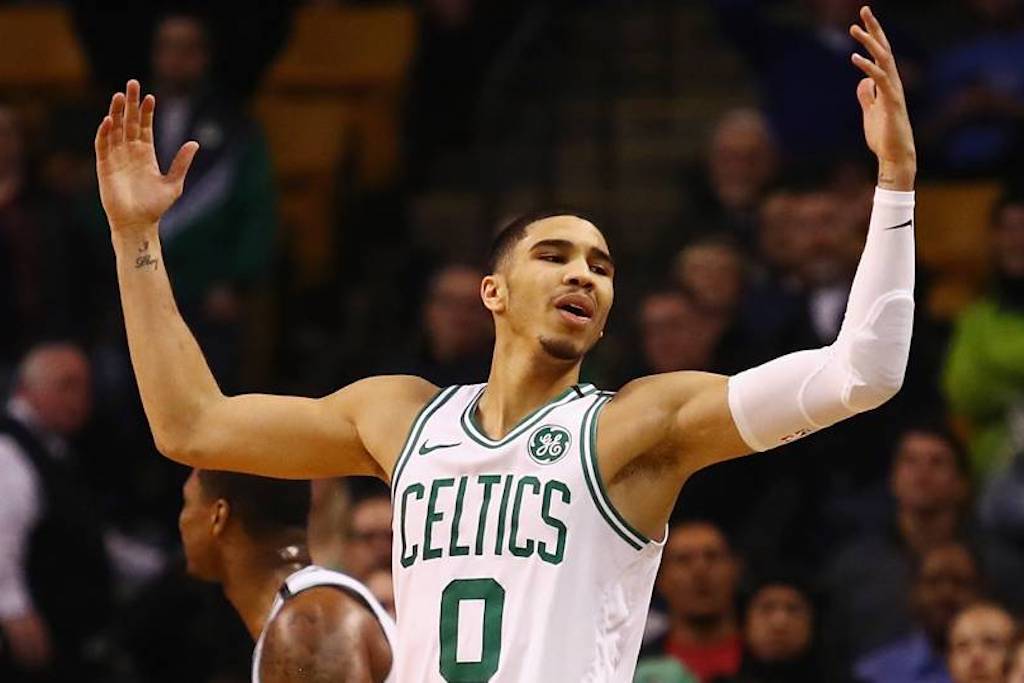 The Celtics Win the #10YearChallenge With Tatum Dunking On LeBron