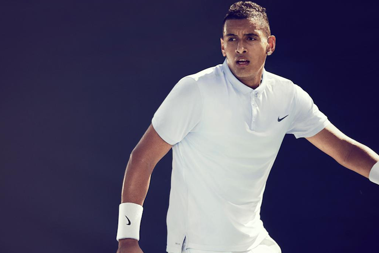 Nick Kyrgios Takes Home A CK Gold Duffle Bag