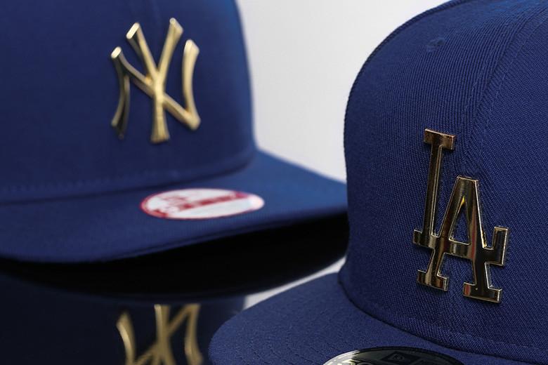 New Era 2015 Metal Badge Snapbacks Blue/Gold